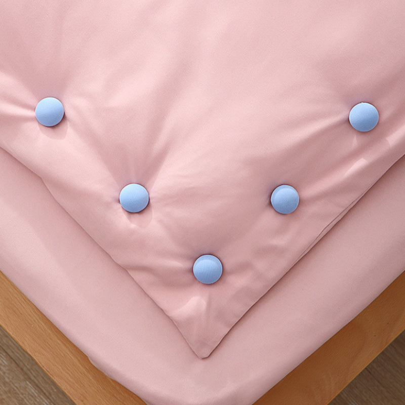 Set of 4 Cotton Bed Sheet Fasteners with Easy One-Click Unlock Stain-Resistant