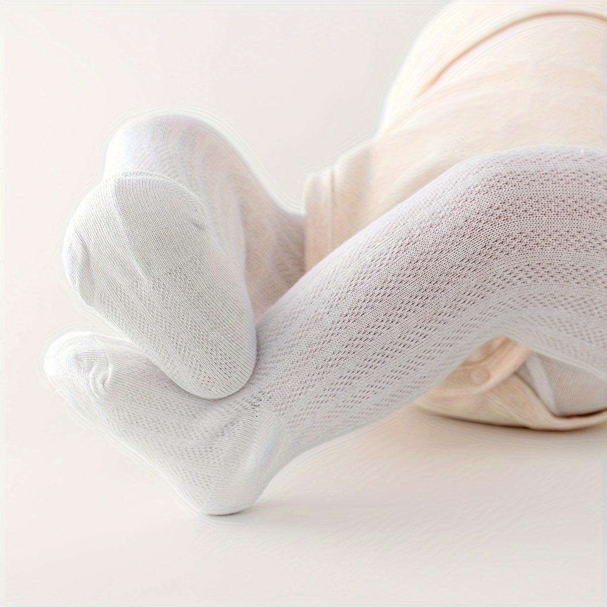 Girls' Floral and Solid Breathable Leggings Pack for Spring and Summer