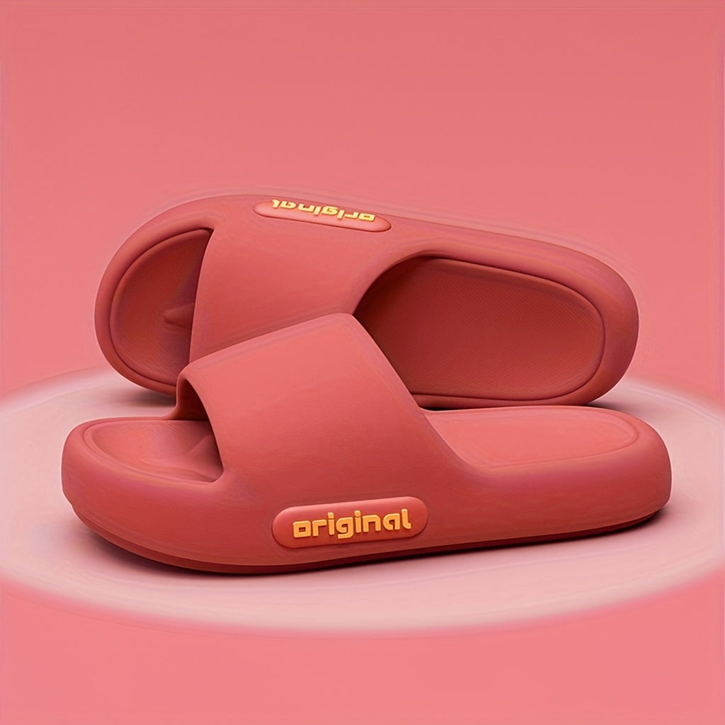 Women's Summer Solid Color Casual Non-Slip Platform Slippers