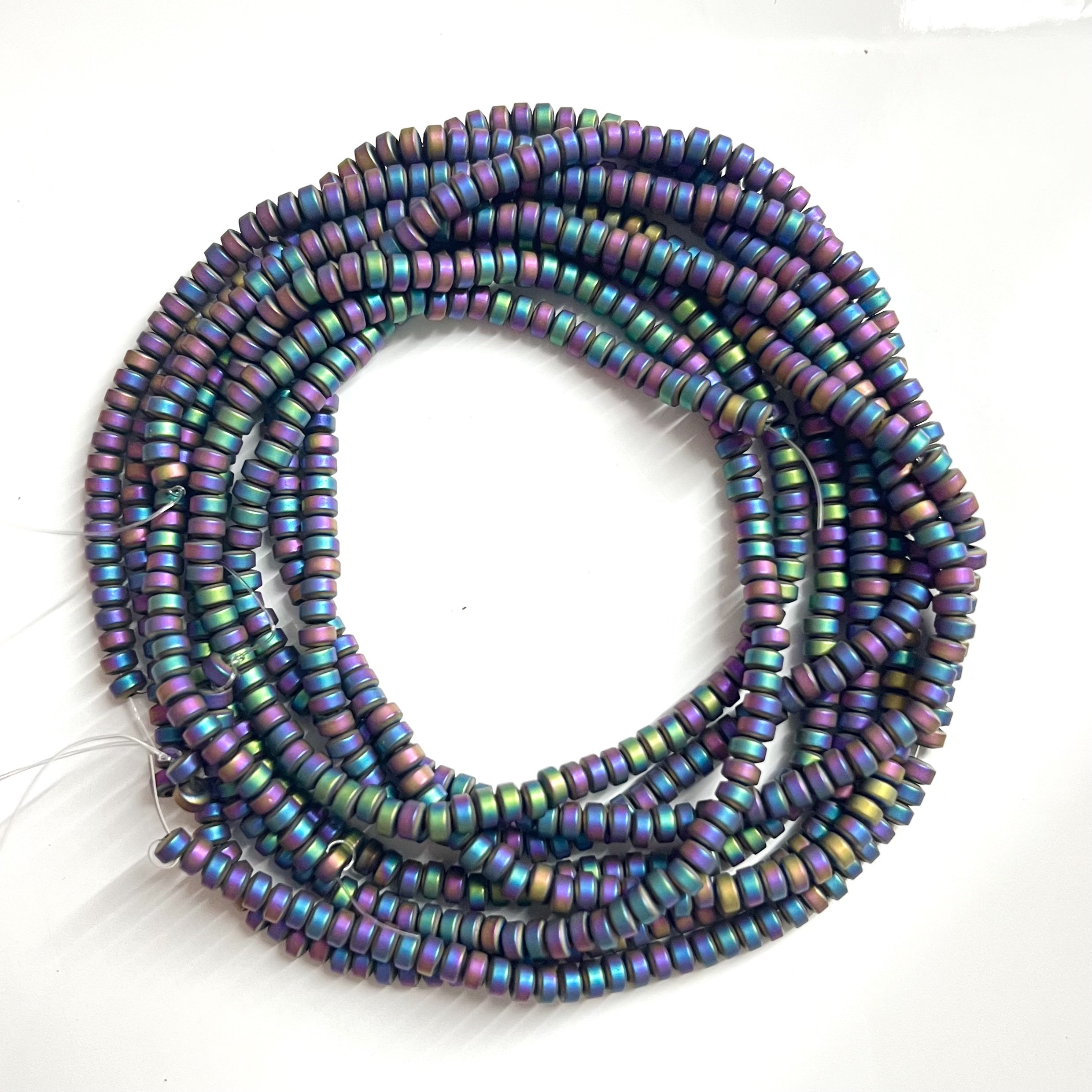 Hematite Beads 3mm Round Jewelry Making Supplies Pack of Four Varieties