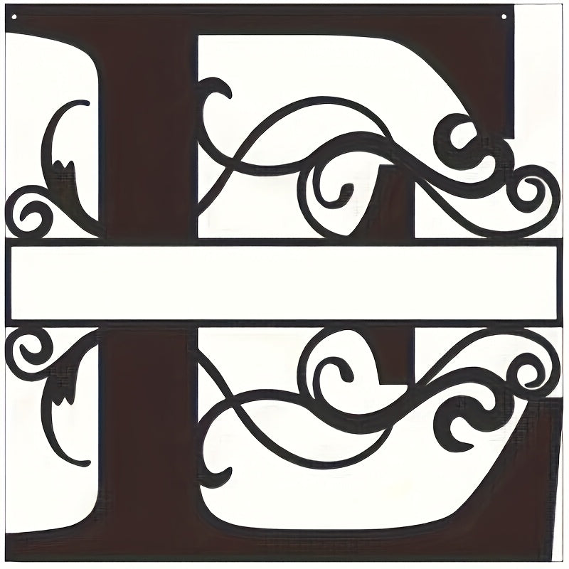 Personalized Last Name Sign with Split Letter Design for Front Door or Garden Decor