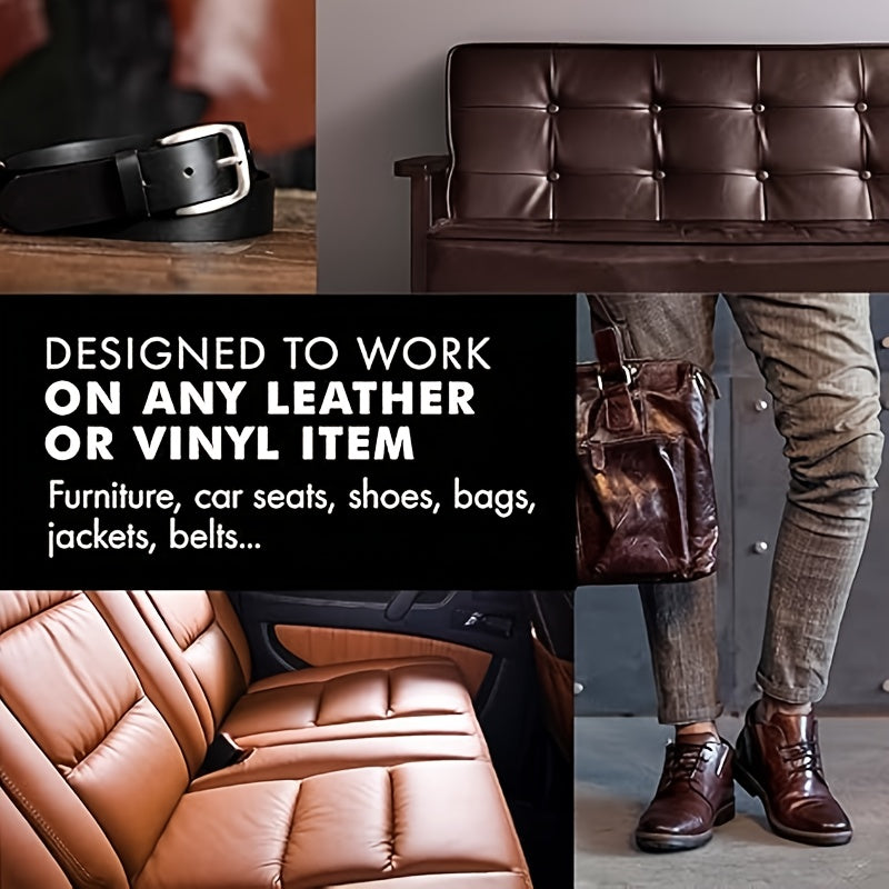 Бальзам для ухода за кожей для автомобильных сидений, диванов, сумок, восстановление цвета 120 г