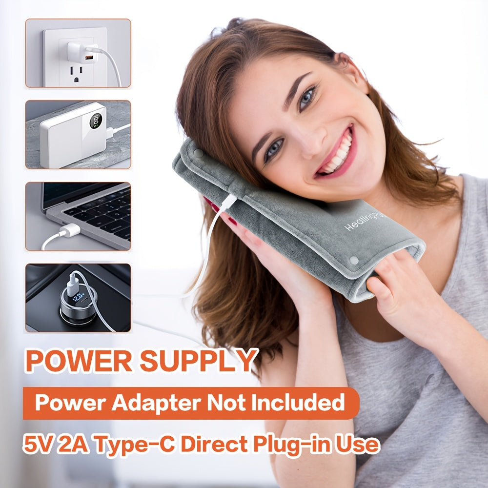 Unisex USB Heating Pad for Hands Feet Waist Portable Warm Mat Electric Hand Warmer