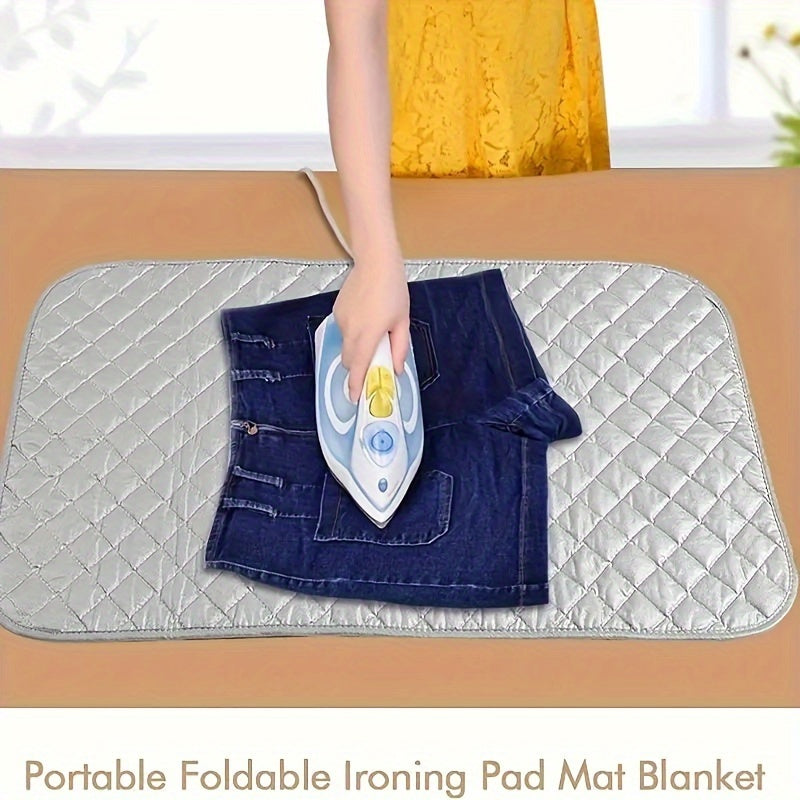Heat-Resistant Ironing Pad with Silver Coating for Travel and Home Use