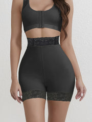 High Waist Lace Trim Shaping Shorts for Women Seamless Tummy Control Underwear