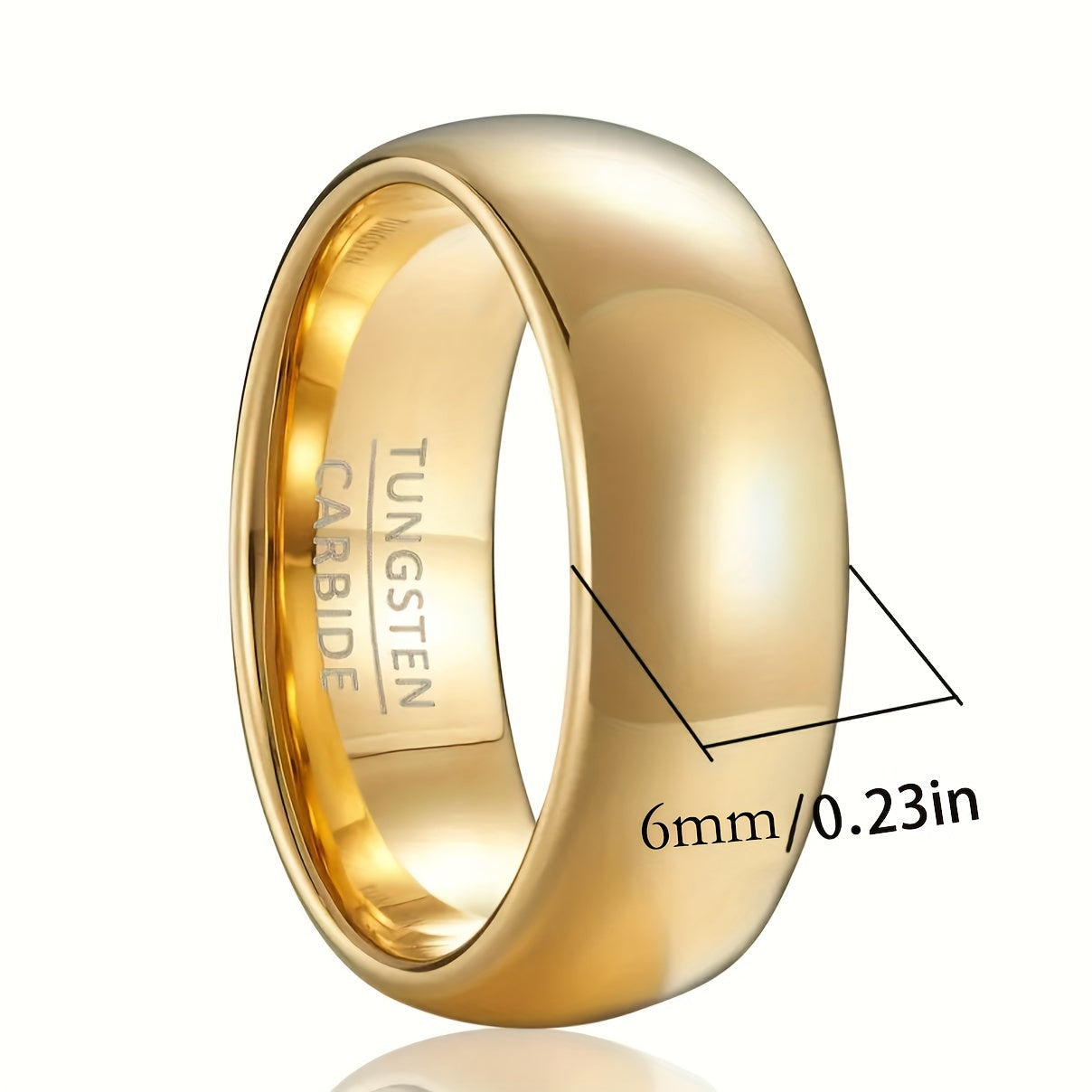 Wide Band Gold Ring for Women Daily Wear Jewelry Decoration