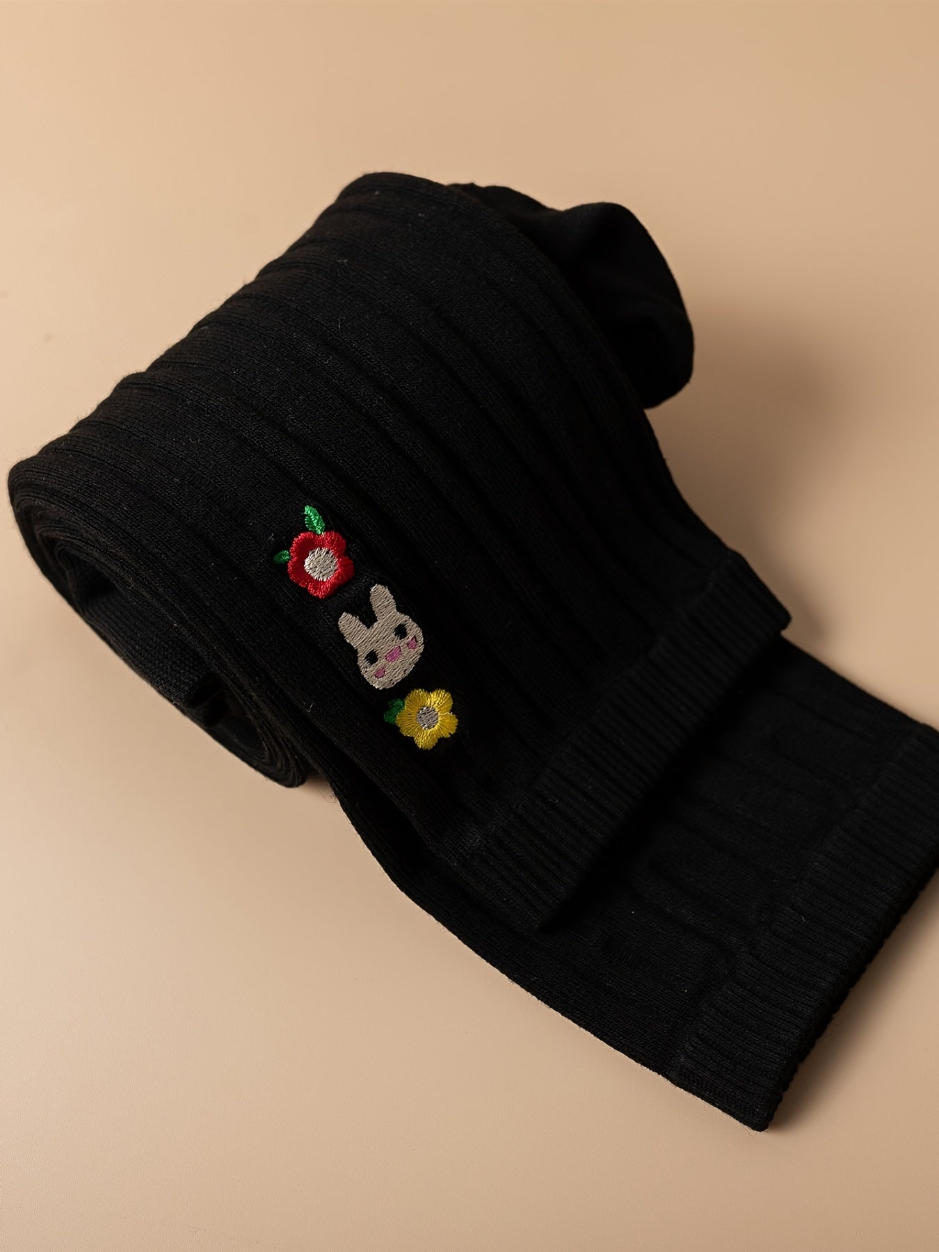 Девочки, детские узкие трикотажные штаны с вышитыми полосами для весны и осени