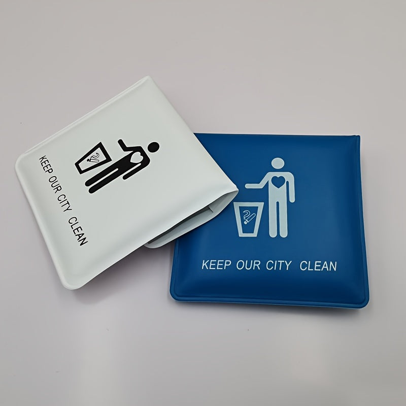 Portable Ashtray for Outdoors, Cigarette Storage Bag, Travel Accessory