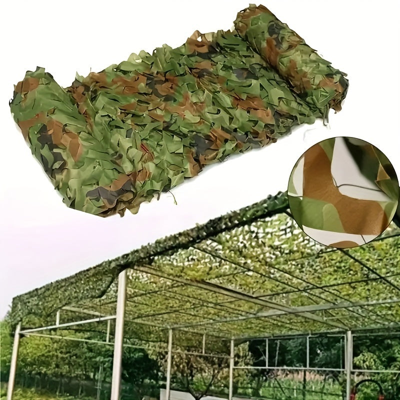 Camouflage Hunting Backstop Net and Ghillie Suit Curtains for Camping and Outdoor Activities