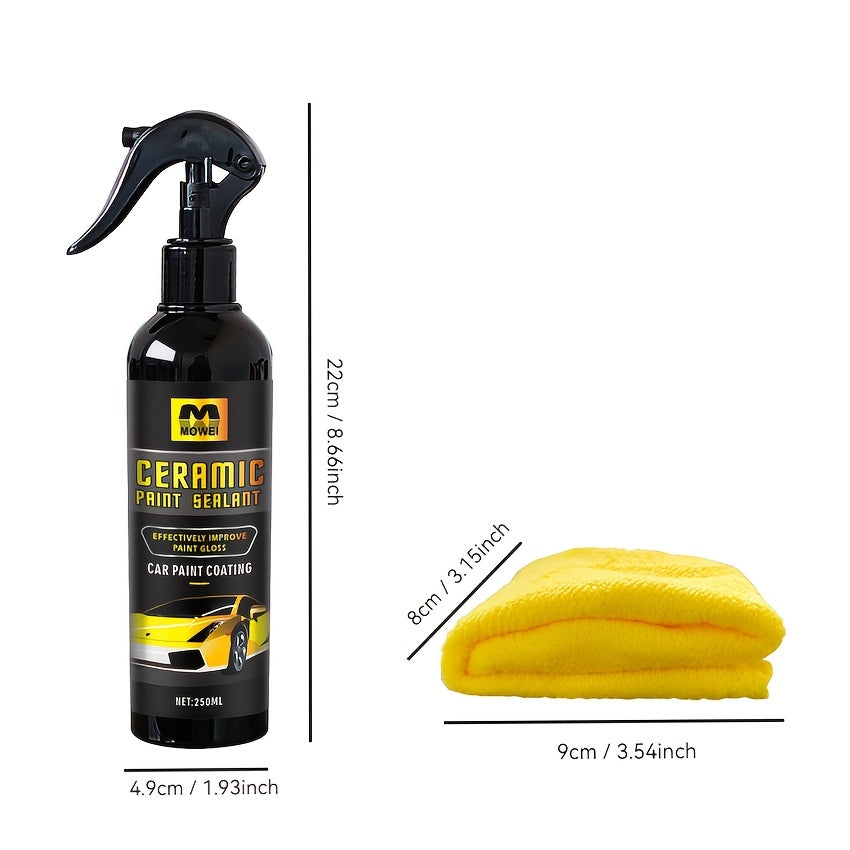 Recubrimiento cerámico para coches, brillo duradero, resistente a las condiciones climáticas, fácil de aplicar