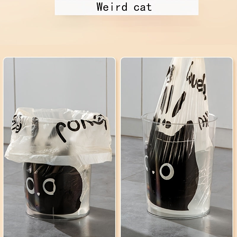 Одноразовые мусорные пакеты с милыми принтами медведей и котов - идеально подходят для уборки на кухне, в спальне, в гостиной и в общежитии. В комплект входит 45 штук.