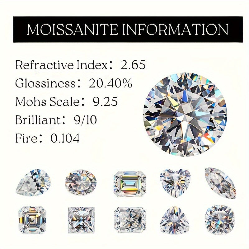 Ajoyib Quyoshguli Moissanite Stud Ziraklar - Har biri 0.56ct, 925 Sterling Kumushdan tayyorlangan, Tug'ilgan kunlar, Yubileylar va To'ylar uchun ideal