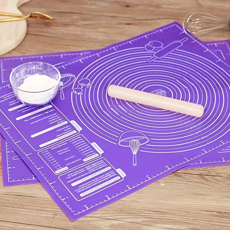 Baking Mat with Measurements Non-Stick Rolling Pastry Dough Table Sheet