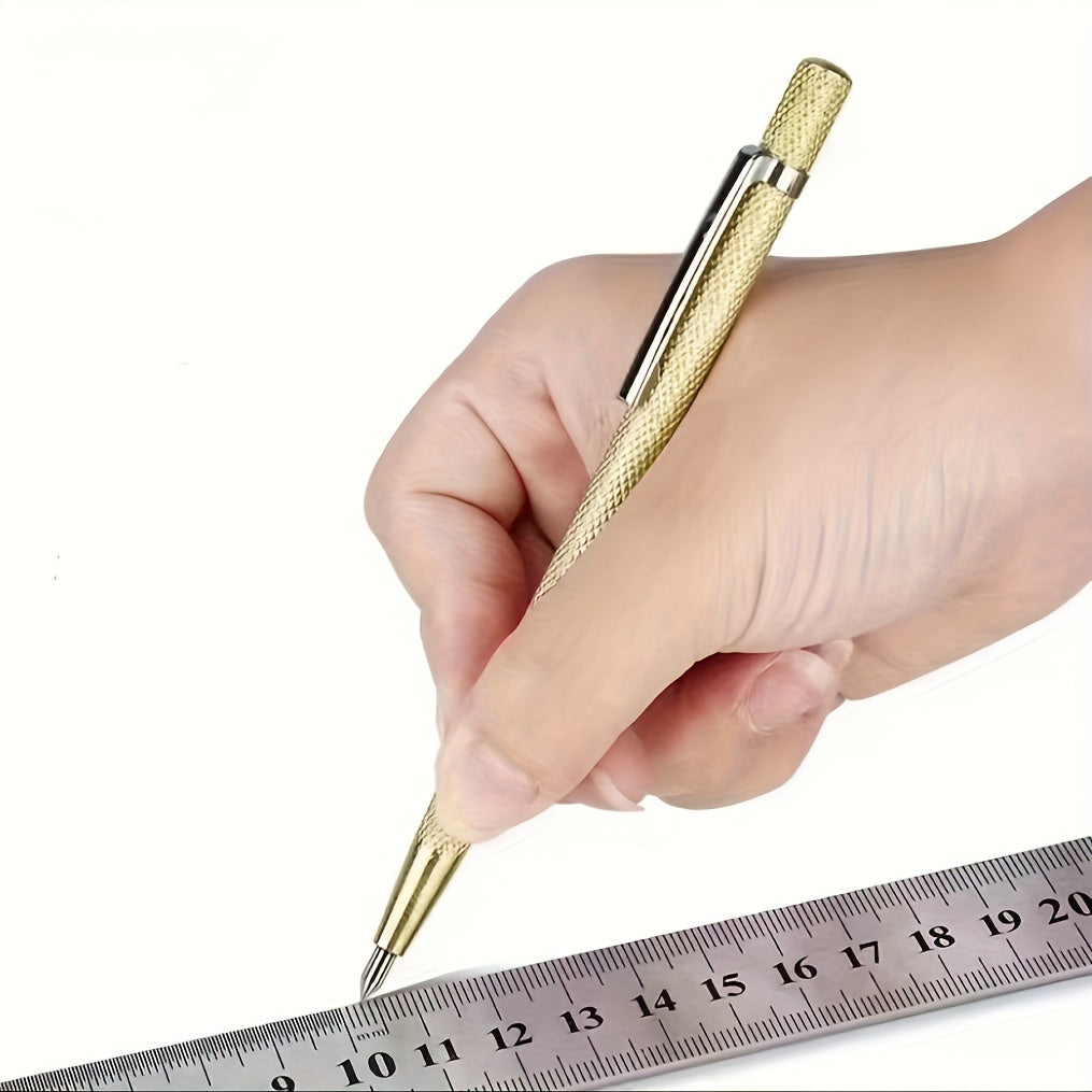 Two Piece Diamond Carbide Scriber Pen for Metalworking Woodworking Glass Tile