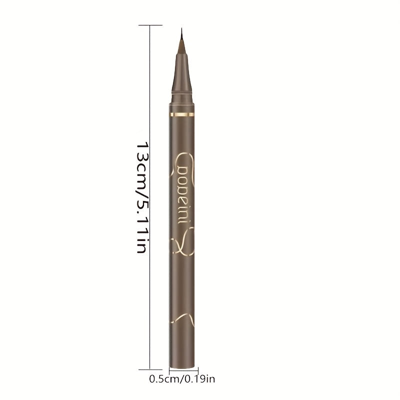 Women's Black Eyebrow Pencil Waterproof Smudge-Resistant Fine Tip