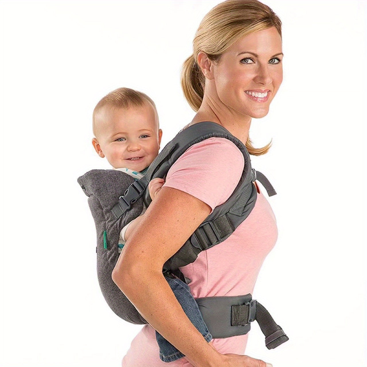 Soft Flip 4-in-1 Baby Carrier for Newborns and Toddlers Ergonomic Convertible Front and Back Carry
