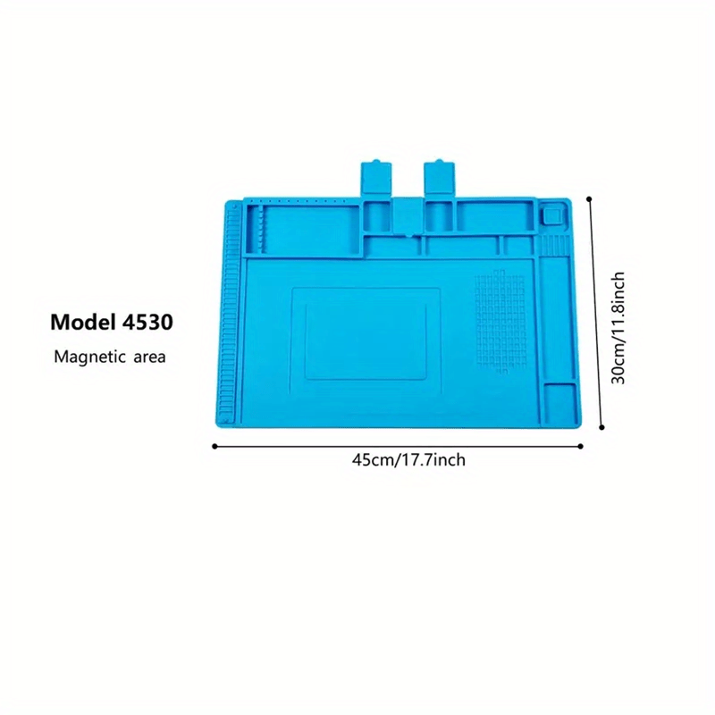 Silicone Anti-Static Workbench Mat for Electronics Heat Resistant Tool Organizer