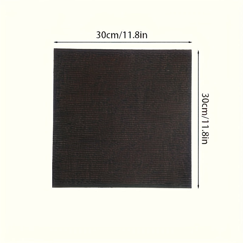 Самоклеящиеся ковровые плитки, комплект, нескользящий, с пенополиуретановым основанием, полиэстер для офиса и дома