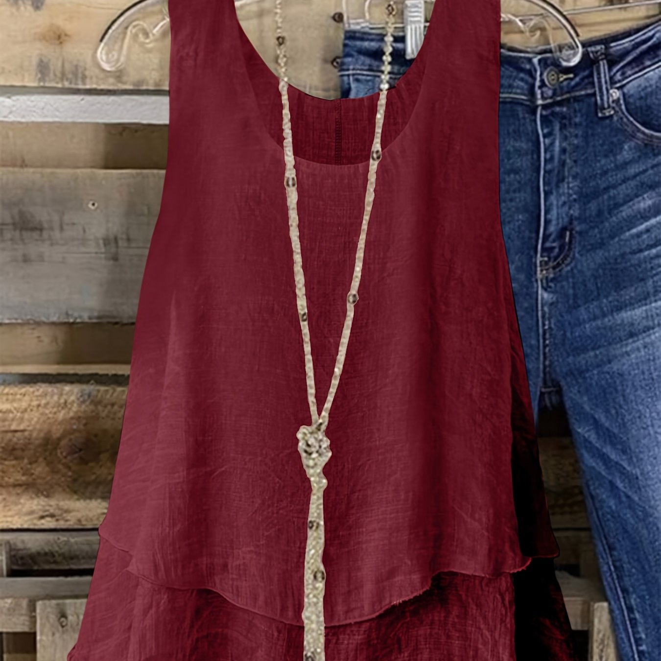 Топ без рукавов для женщин больших размеров с текстурированной тканью и дышащим материалом