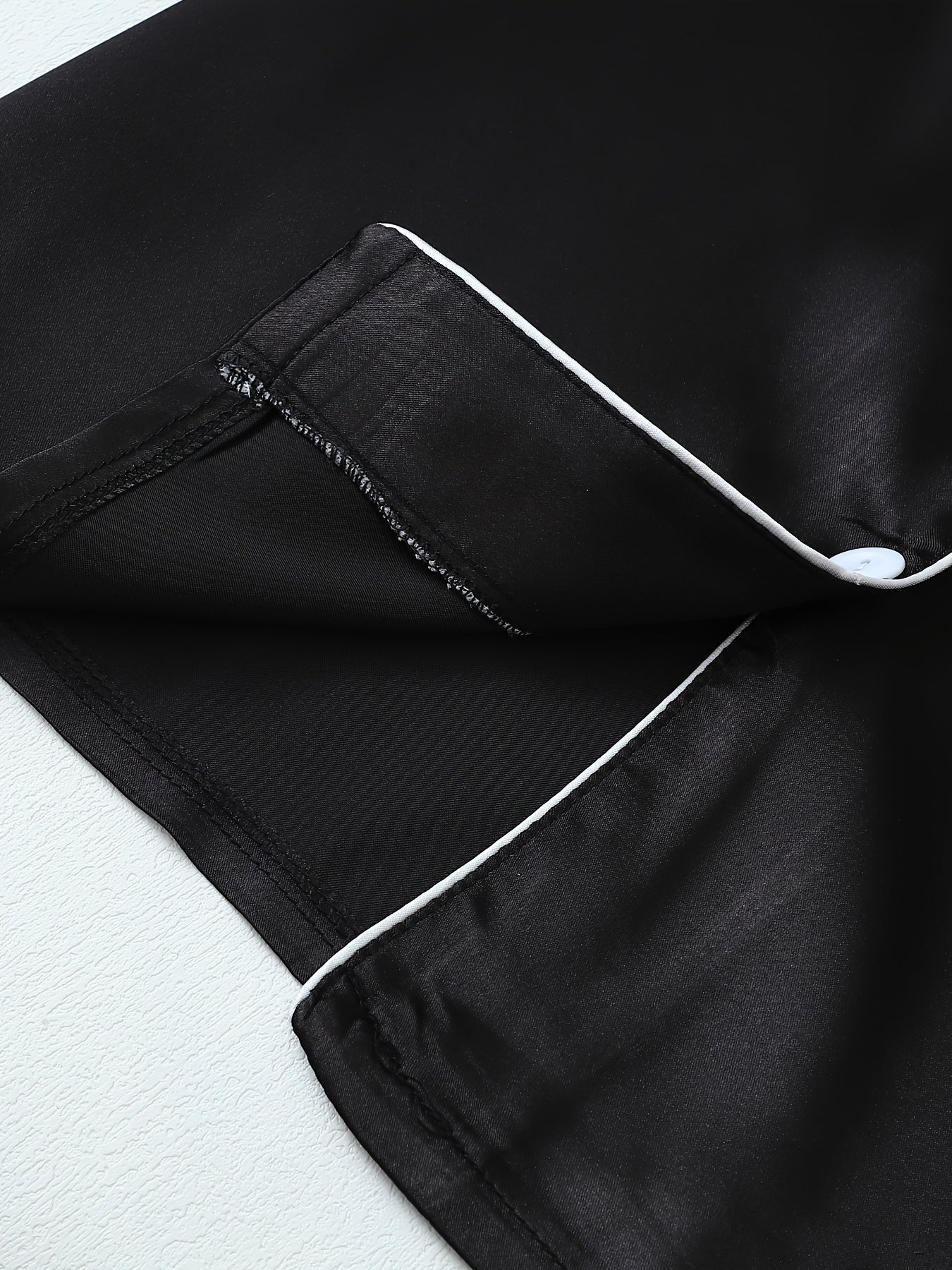 Teen Black Long Sleeve Pants Set Polyester Casual Fall