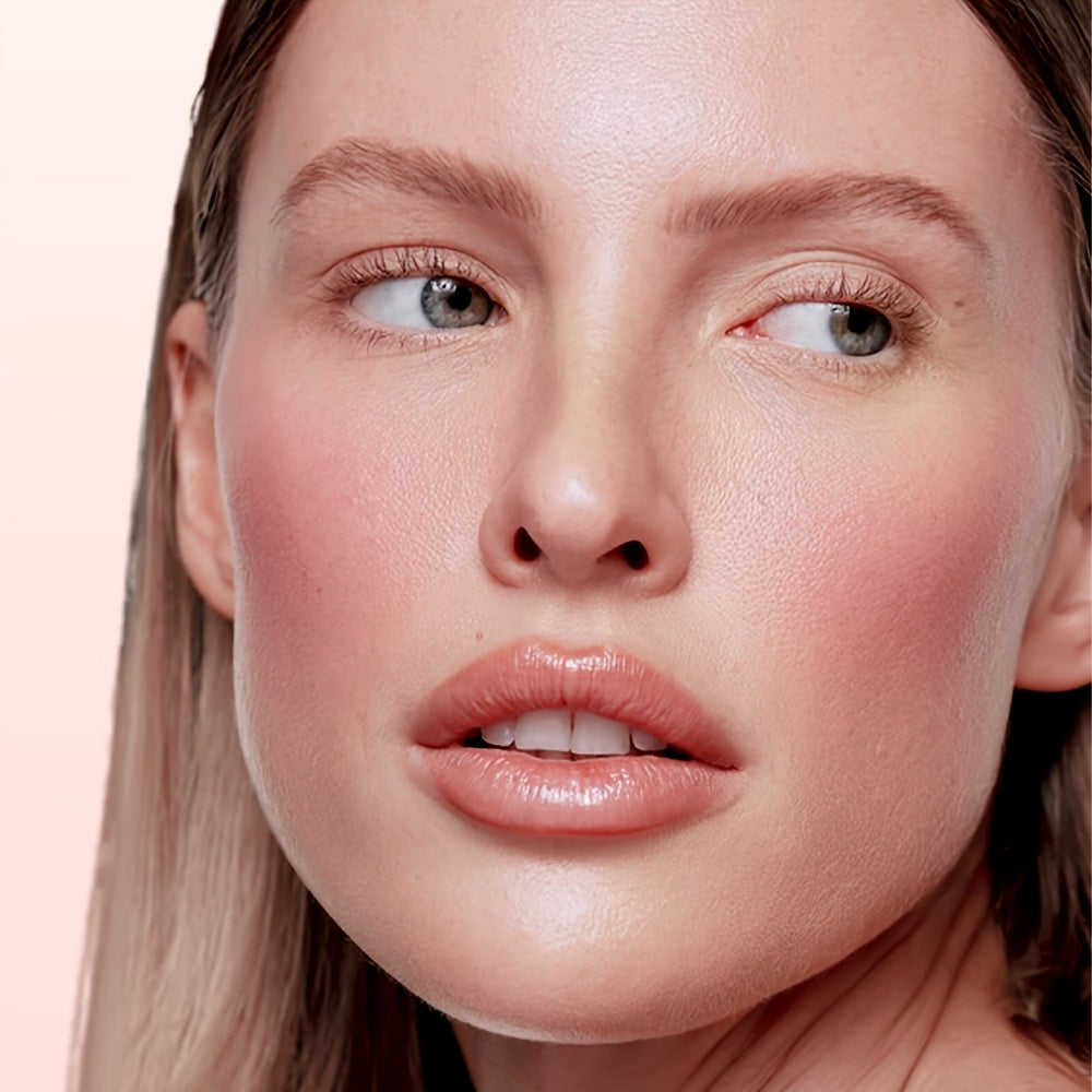 Pink Roller Blush Rich Texture Glossy Matte Compact Makeup for cheeks