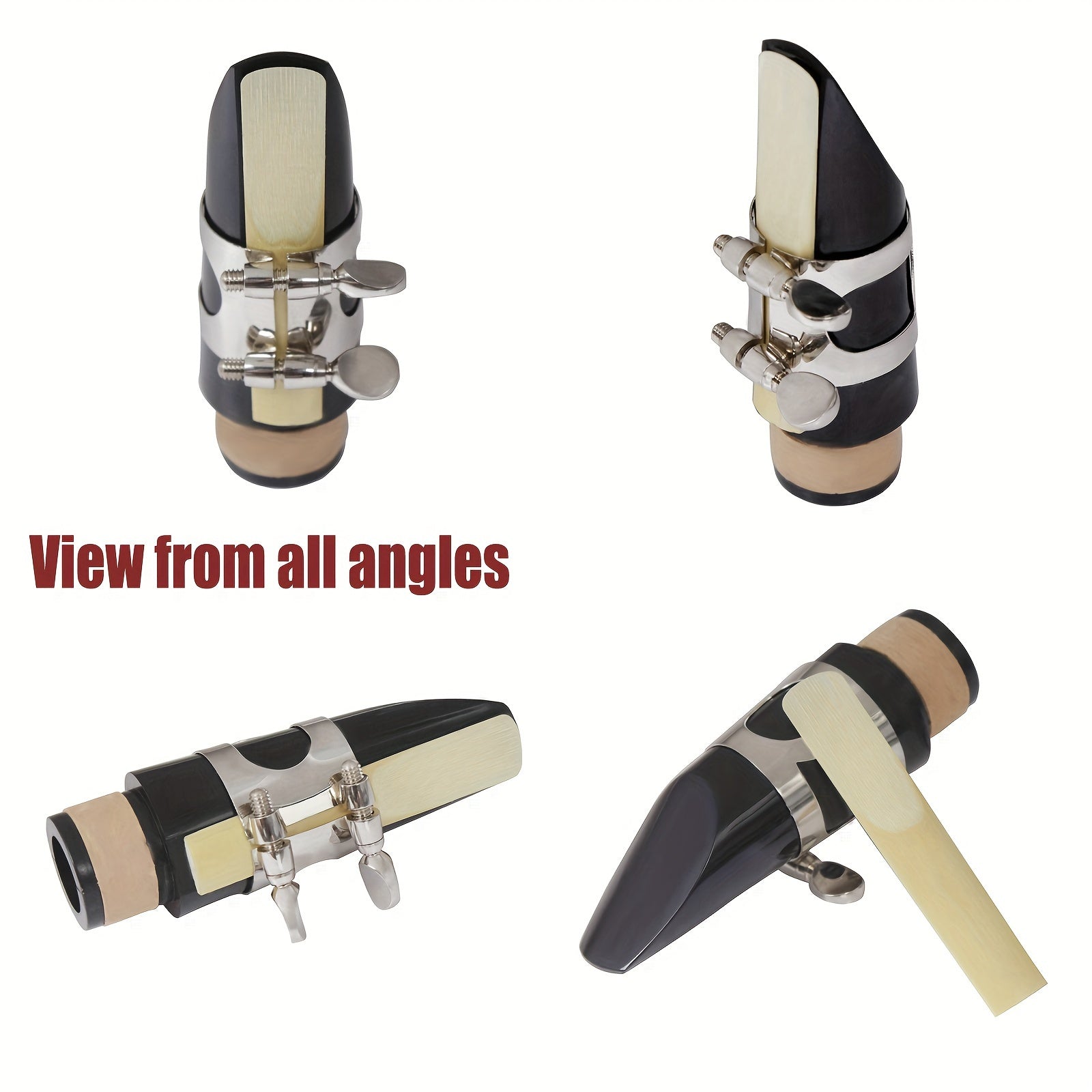 Premium Bb Clarinet Reeds Set 10 Pieces Strength 2.5 Handcrafted with Plastic Cases