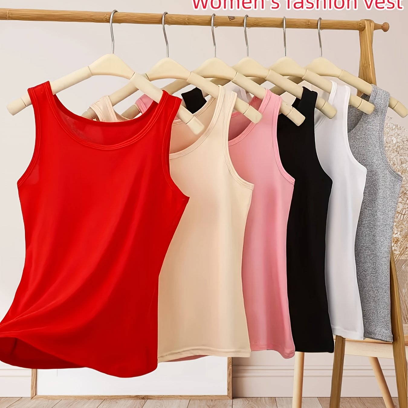 Women's Plus Size Sleeveless Tank Tops Cotton Casual Layering Basic 6 Pack