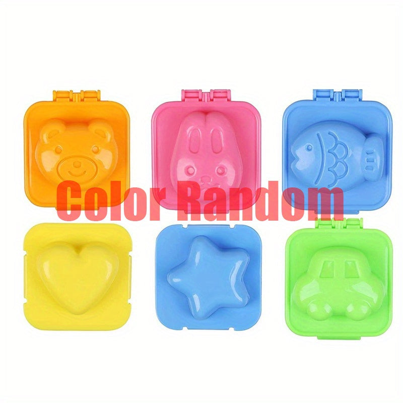 Набор из четырех пластиковых форм для вареных яиц в виде 3D мультяшных персонажей, безопасных для контакта с пищей. Идеально подходит для приготовления бенто-ланчей и добавления декора в ланч-боксы, этот кухонный гаджет является незаменимым аксессуаром.