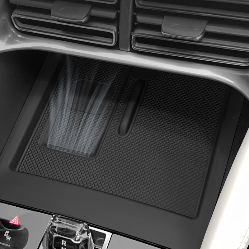Center Console Silicone Protective Pad for EV Storage Anti Slip Car Accessory