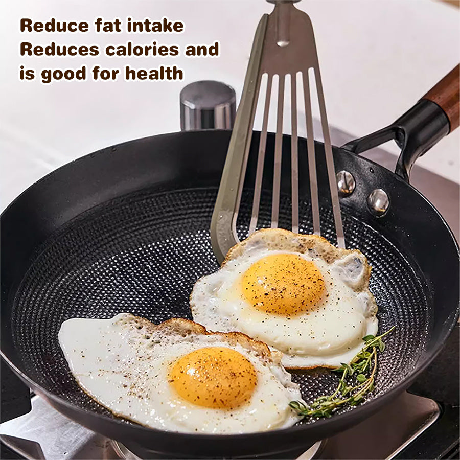 Антипригарная чугунная сковорода с плоским дном для индукционной газовой плиты, приготовление яиц, блинчиков