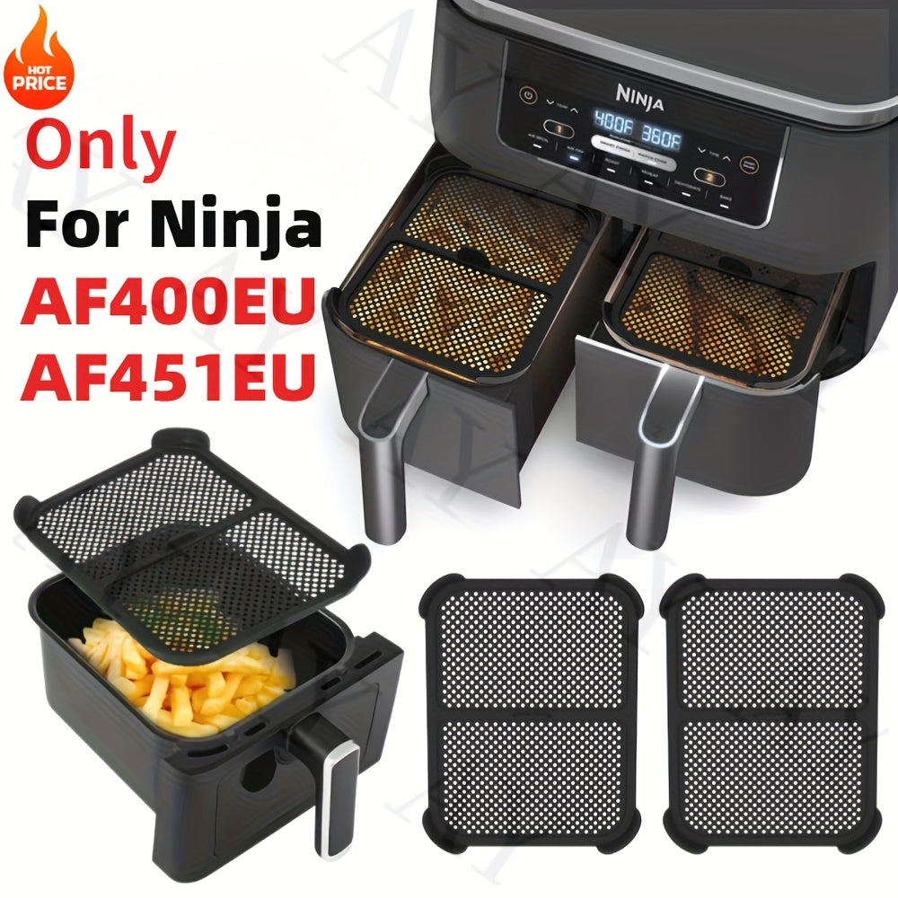 Qayta ishlatiladigan Silikon Splash Guardlar Ninja Air Fryer AF400 AF451 uchun, 2 ta to'plam, bardoshli, oson tozalanadi