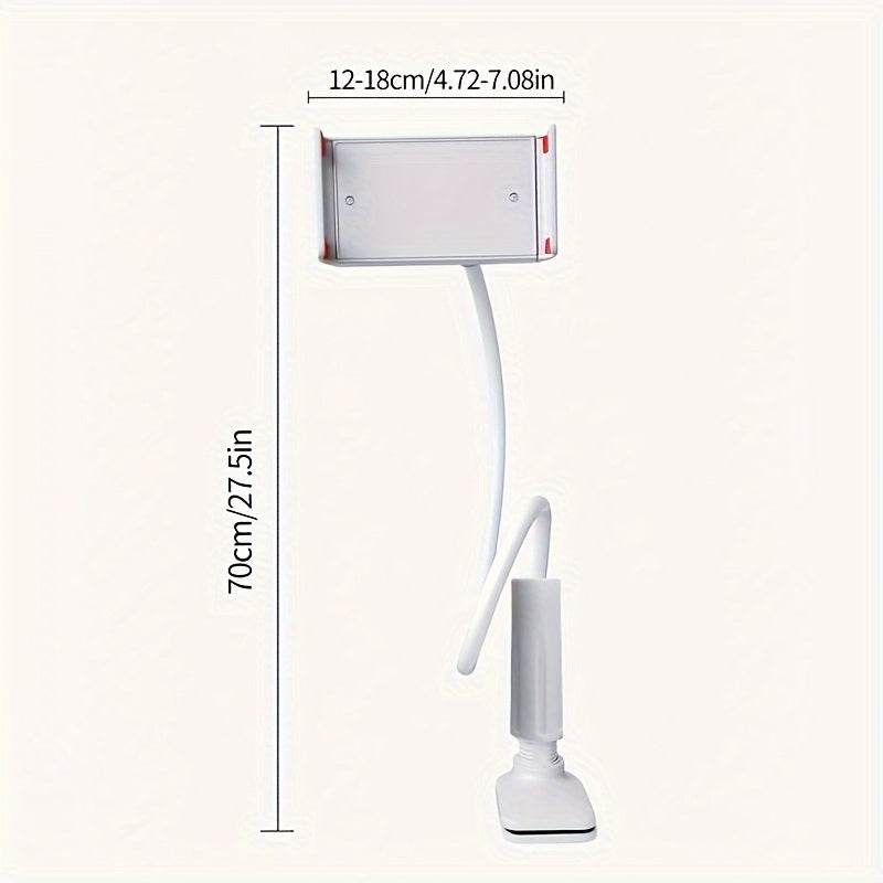 Spiral Base Phone and Tablet Stand 360° Rotation Bedside Holder Carbon Steel