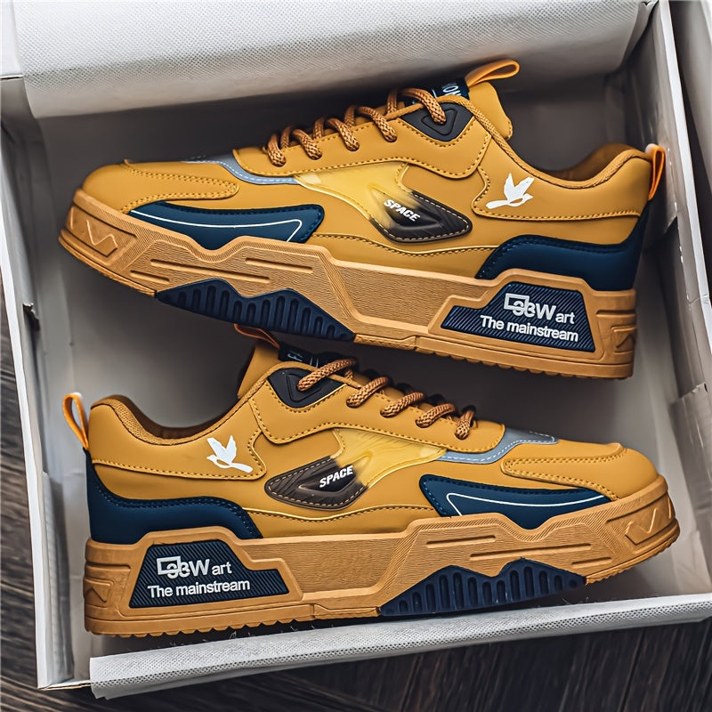 Men's Casual Sneakers with PU Upper Fabric Lining PVC Sole for Daily Wear