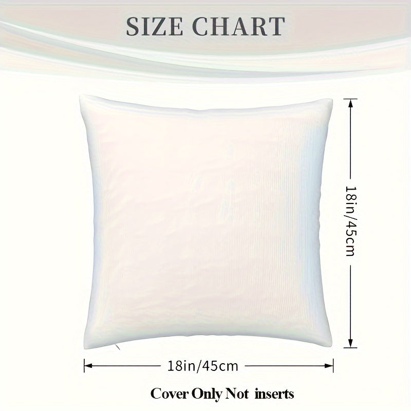 Dachshund throw pillow qopqog'i, yon-ko'zli, yumshoq polyester, yuviladigan, 45.7 sm