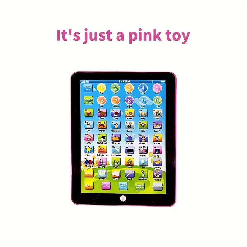 Educational Learning Toy for Early Alphabet and Music Development in Blue and Pink Durable ABS Resin Case for Children Ages 3+