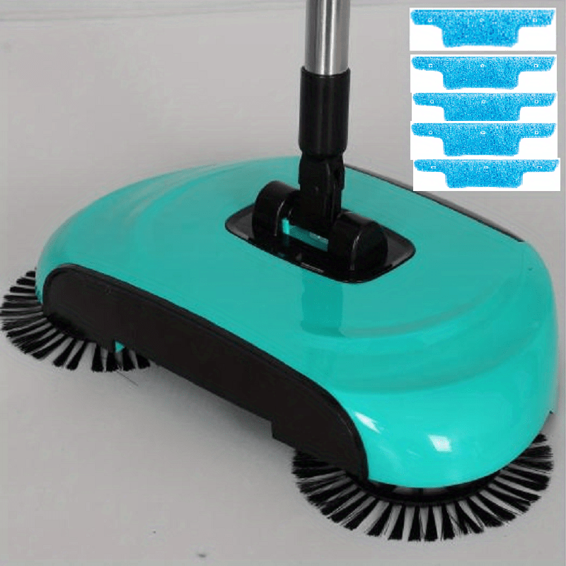 3-in-1 Hand Push Sweeper Vacuum Cleaner Wet Dry Mop for Hardwood Tiles