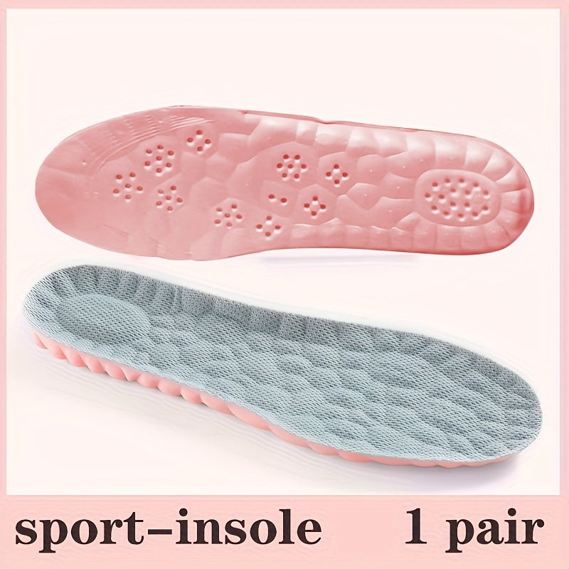 Women's Pink Orthopedic Insoles, Breathable, Sweat-Absorbing, Cut to Fit