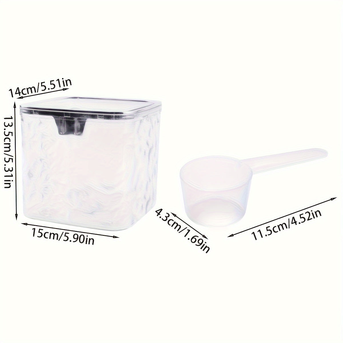Clear Plastic Laundry Pod Organizer with Removable Compartments and Stylish Design