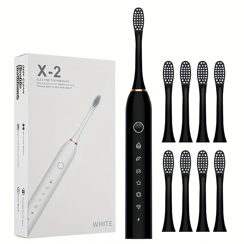 6 ta tozalash rejimi va Ultra-Soft qirrali bilan kattalar uchun elektr tish cho'tkasi