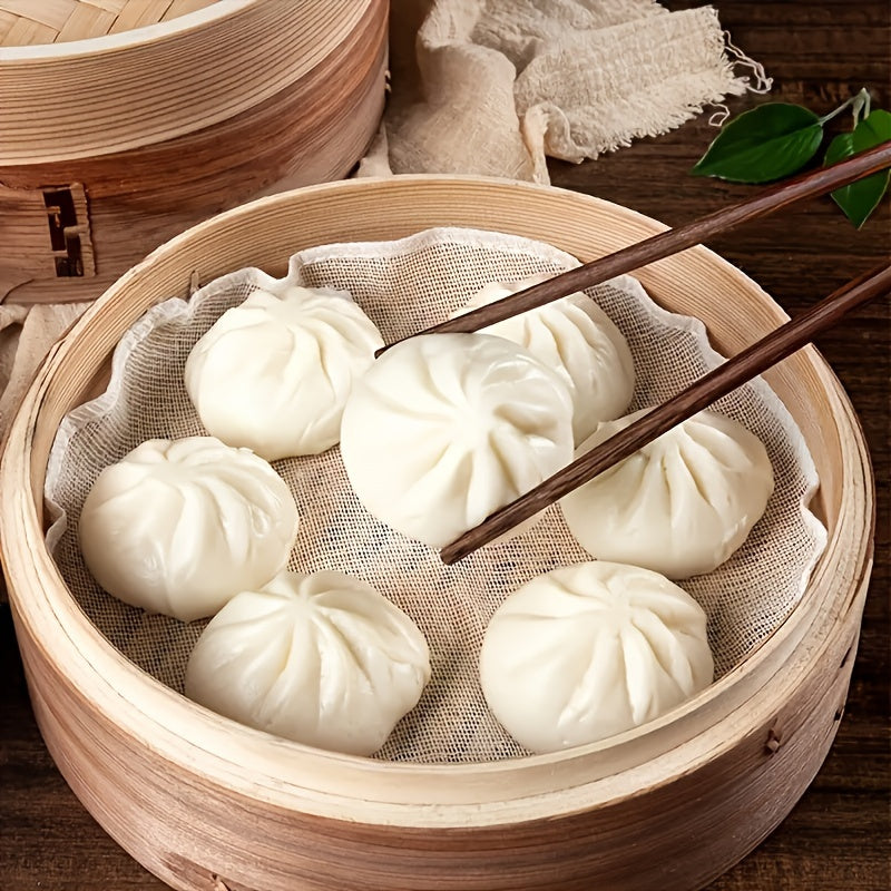 Round steamer mat for buns and bread reusable non-stick liner for steaming