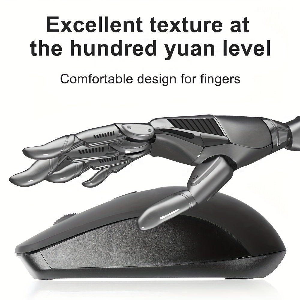 Wireless Optical Mouse with 4D Button Ambidextrous Plastic Design for Laptops and Desktops