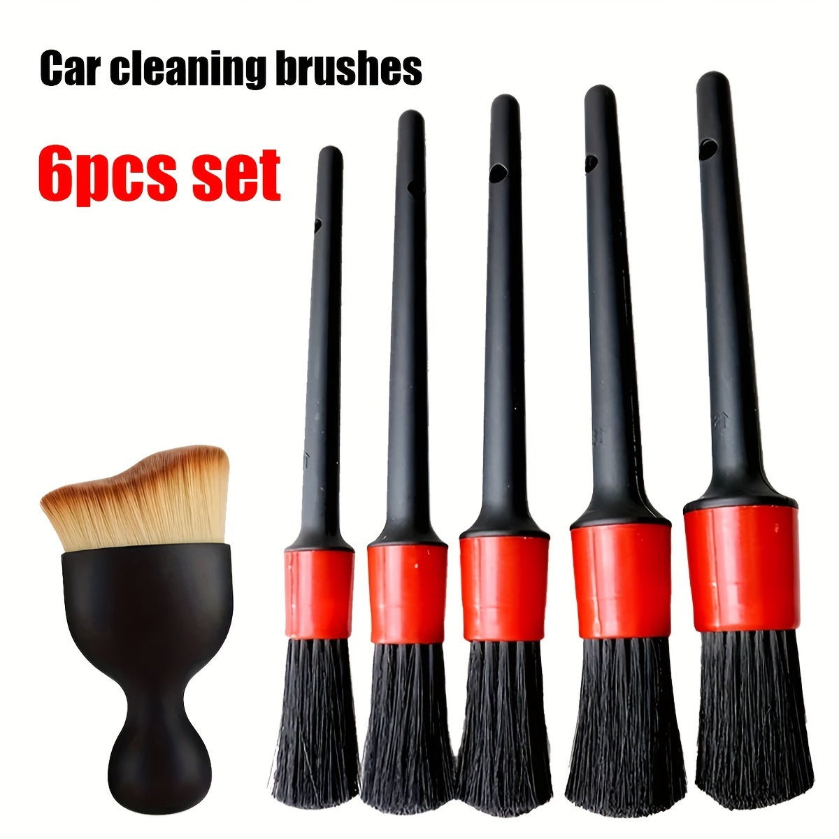 Car Detailing Brush Set Soft Bristle Cleaning Brushes for Car Interior Exterior
