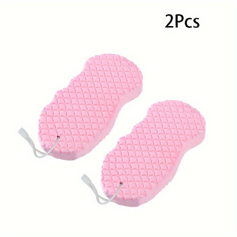 Durable Plastic Bath Sponge for All Ages Exfoliating Textured Shower Scrubber