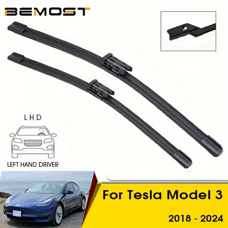 Windshield Wiper Blades for Tesla Model 3 and Y Top Lock Installation Durable Design