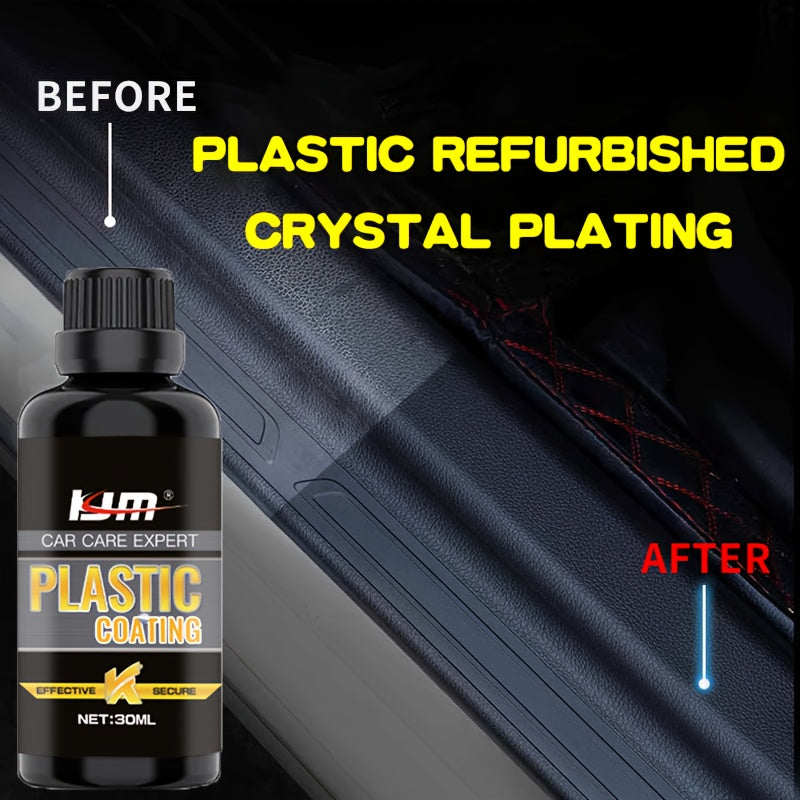 Kit de reparación de coches de plástico con recubrimiento en cristal negro cera de restauración