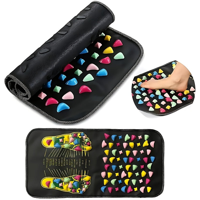 Reflexology Foot Massage Mat Anti-Skid Acupressure Cushion for Fatigue Relief