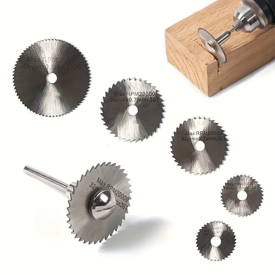6PCS High-Speed Steel Mini Saw Blade Set for Wood Plastic Metal Durable