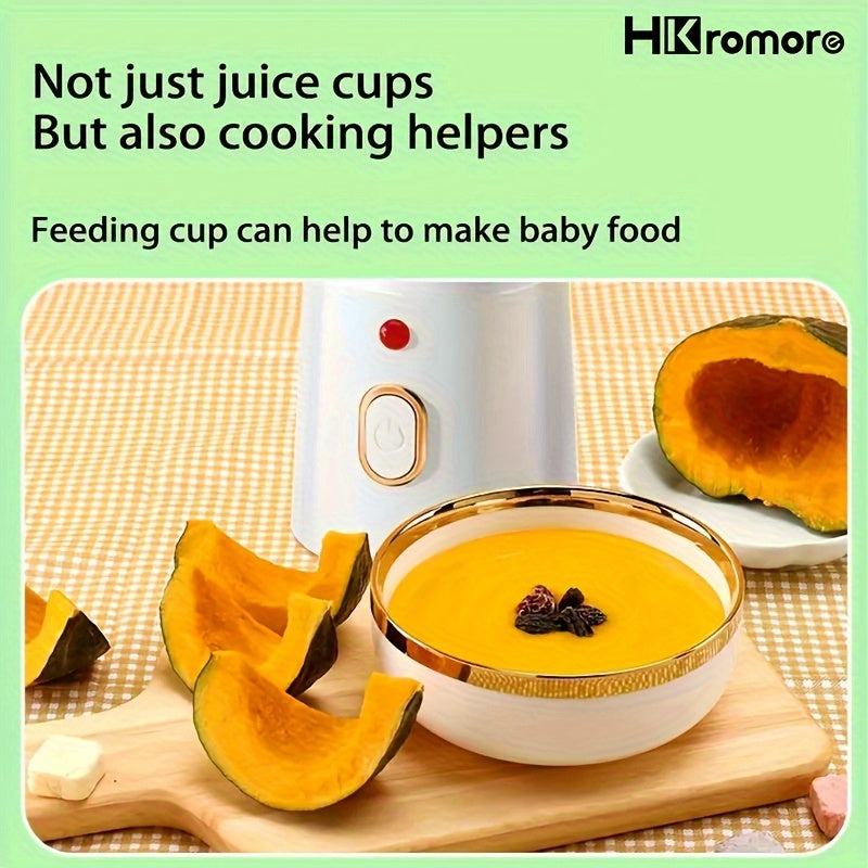 Портативный двойной стакан-миксер 450 мл, перезаряжаемый через USB, пищевой пластик PP для дома и путешествий