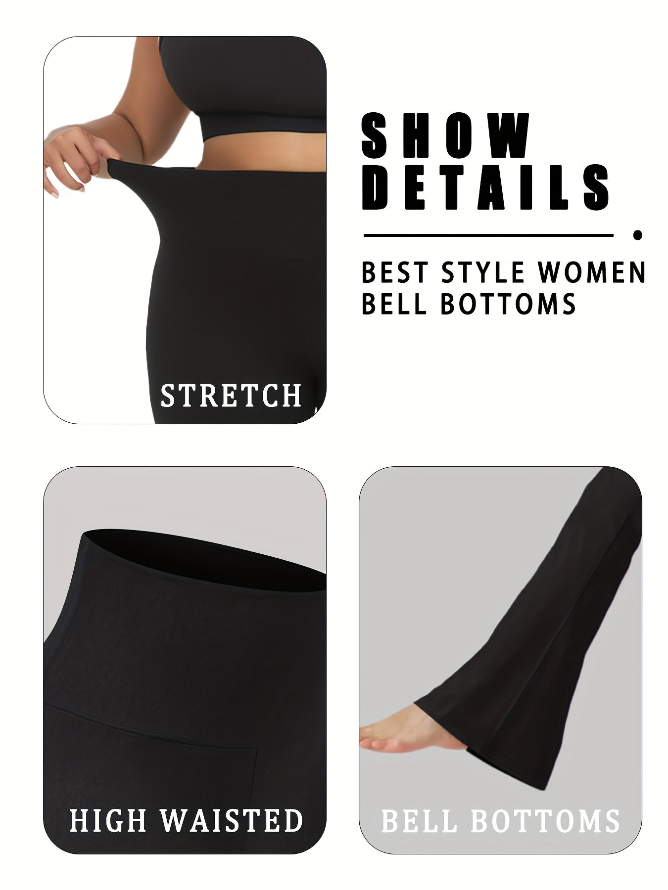 Plus Size Women's Yoga Leggings High Waist Breathable Stretchy 5 Pack