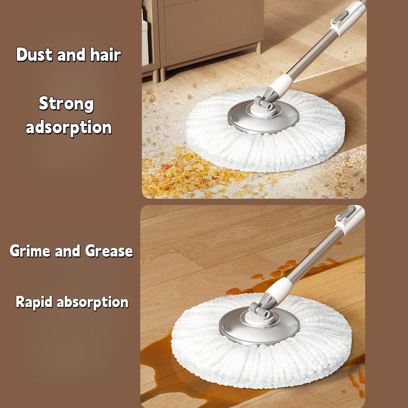 Ko‘p yuzali mikroto‘qimachilik mop to‘plami, o‘z-o‘zini siqib chiqaradigan va ajraladigan tutqich bilan